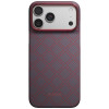 PITAKA Edge Case Argyle MagSafe capa para Apple iPhone 18 Pro Max / 17 Pro Max, azul e vermelha