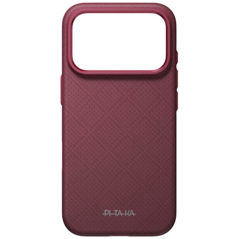 PITAKA Summa Case capa para Apple iPhone 18 Pro / 17 Pro, bordô