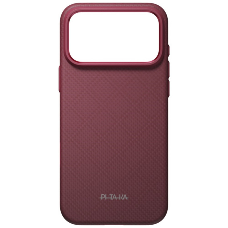 PITAKA Summa Case capa para Apple iPhone 18 Pro Max / 17 Pro Max, bordô