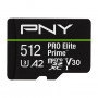 PNY PRO Elite Prime cartão de memória microSDXC 512 GB, UHS-I, Class 10, U3, V30, P-SDU512V32200PEP-GE