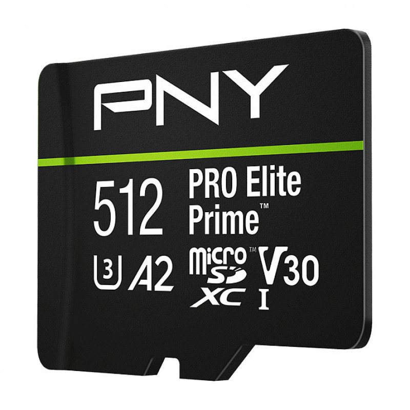 PNY PRO Elite Prime cartão de memória microSDXC 512 GB, UHS-I, Class 10, U3, V30, P-SDU512V32200PEP-GE