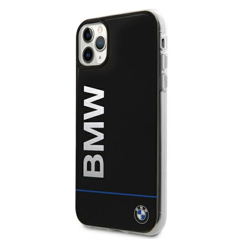 BMW BMHCN58PCUBBK Capa rígida Apple iPhone 11 Pro Signature Printed Logo, preta