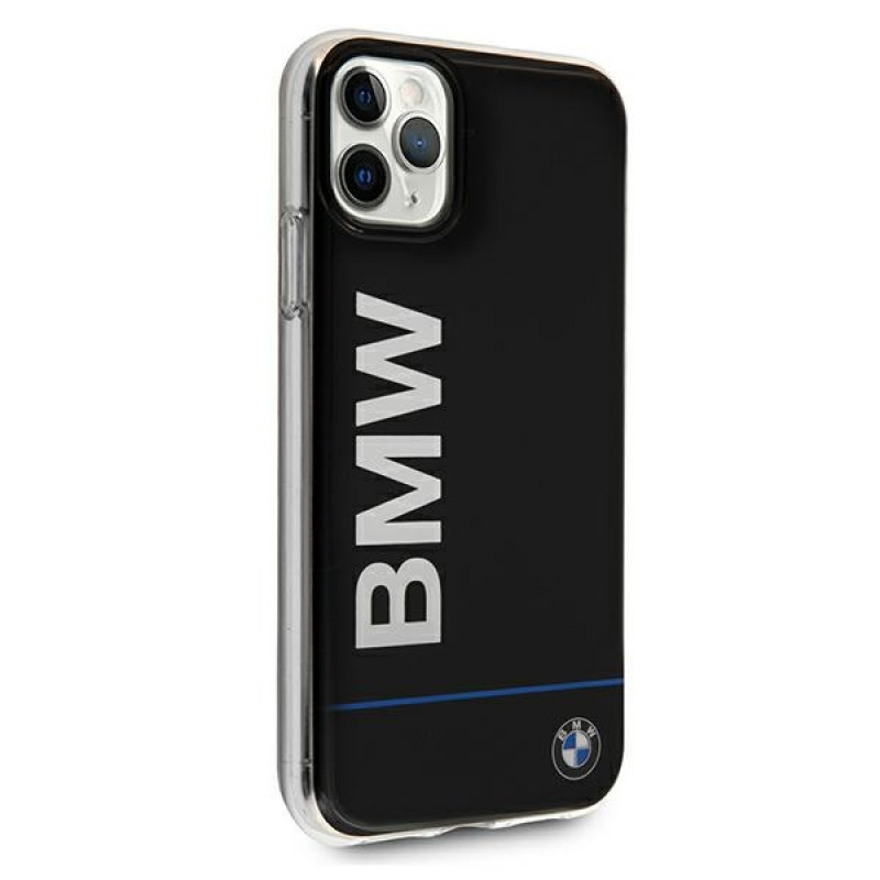 BMW BMHCN58PCUBBK Capa rígida Apple iPhone 11 Pro Signature Printed Logo, preta