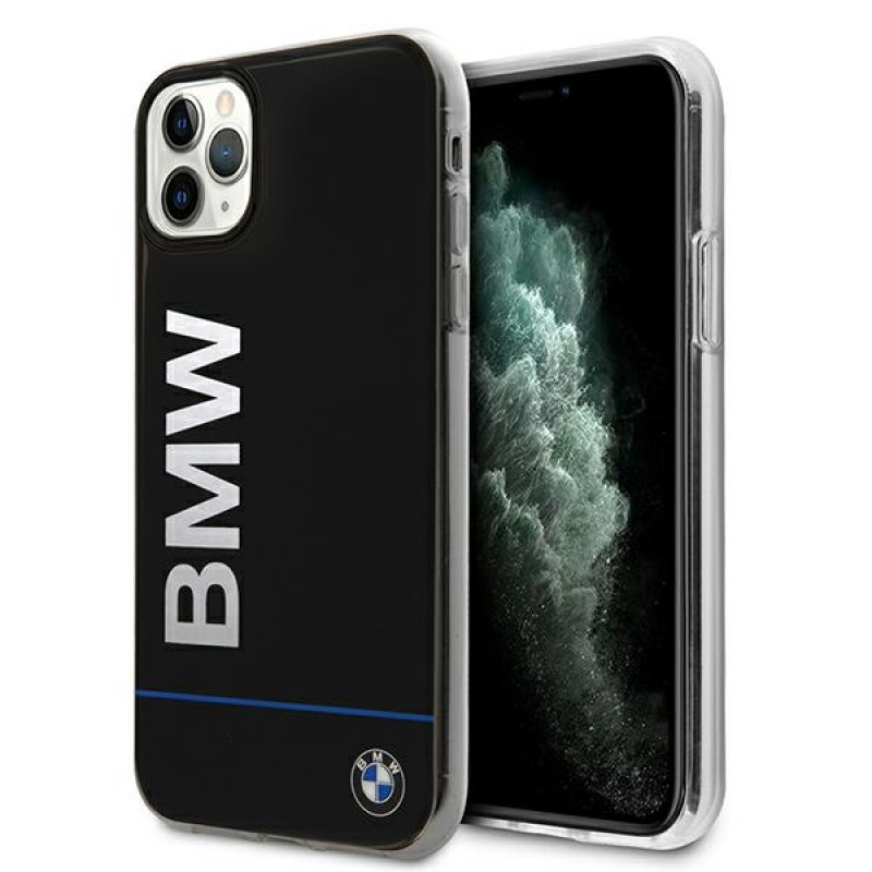 BMW BMHCN65PCUBBK Capa rígida Apple iPhone 11 Pro Max Signature Printed Logo, preta