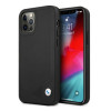 BMW BMHCP12MRCDPK Capa rígida Apple iPhone 12 / 12 Pro Leather Deboss, preta
