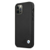 BMW BMHCP12MRCDPK Capa rígida Apple iPhone 12 / 12 Pro Leather Deboss, preta