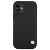 BMW BMHCP12SRCDPK Capa rígida Apple iPhone 12 mini Leather Deboss, preta