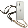 Guess GUHCP12MKC4GSGO Capa rígida Apple iPhone 12 / 12 Pro 4G Gold Chain, Transparente