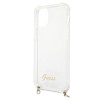 Guess GUHCP12MKC4GSGO Capa rígida Apple iPhone 12 / 12 Pro 4G Gold Chain, Transparente