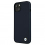 BMW BMHCP13SSILNA capa rígida Apple iPhone 13 mini Silicone Signature, Navy