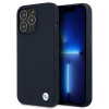 BMW BMHCP13XSILNA Apple iPhone 13 Pro Max capa rígida Silicone Signature, azul-marinho
