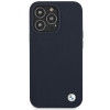 BMW BMHCP13XSILNA Apple iPhone 13 Pro Max capa rígida Silicone Signature, azul-marinho