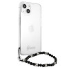 Guess GUHCP13SKPSBK Capa rígida Apple iPhone 13 mini Black Pearl, Transparente