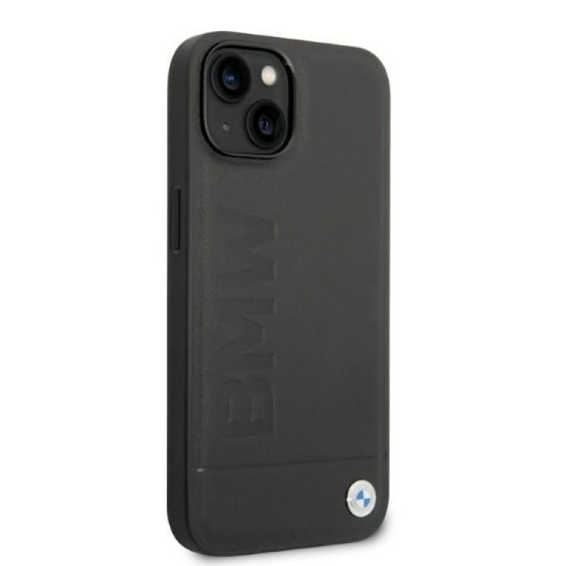 BMW BMHMP14SSLLBK Capa rígida Apple iPhone 14, Signature Logo Imprint MagSafe, preta