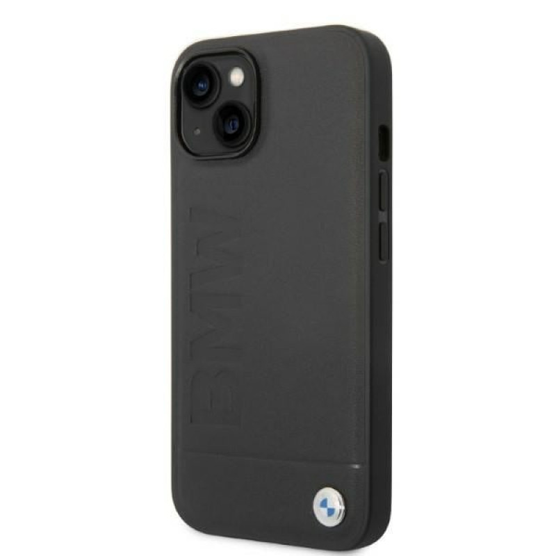 BMW BMHMP14MSLLBK capa rígida Apple iPhone 14 Plus / 15 Plus, Signature Logo Imprint MagSafe, preta