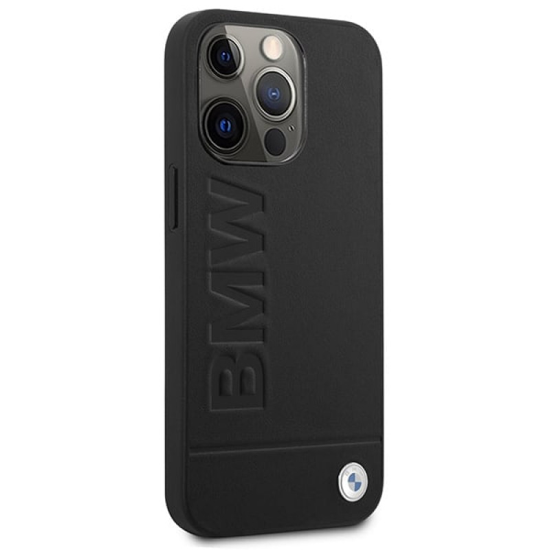 BMW BMHMP14LSLLBK Capa rígida Apple iPhone 14 Pro, Signature Logo Imprint MagSafe, preta