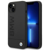 BMW BMHMP14MSLBLBK capa rígida para Apple iPhone 14 Plus / 15 Plus, Silicone Signature Logo MagSafe, preta