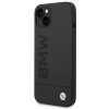 BMW BMHMP14MSLBLBK capa rígida para Apple iPhone 14 Plus / 15 Plus, Silicone Signature Logo MagSafe, preta