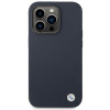 BMW BMHMP14XSILNA Capa Apple iPhone 14 Pro Max, Silicone Metal Logo MagSafe, azul-marinho