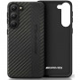 Capa rígida Mercedes-AMG AMHCS23SBLSCA Carbon Stripe & Embossed para Samsung Galaxy S23 (S911), preta