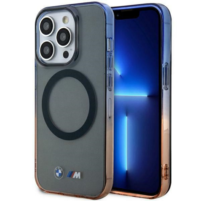 Capa rígida BMW BMHMP14XHTGE Gradient Bumper para Apple iPhone 14 Pro Max, cinzento, MagSafe