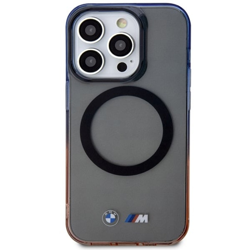 Capa rígida BMW BMHMP14XHTGE Gradient Bumper para Apple iPhone 14 Pro Max, cinzento, MagSafe