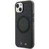 Capa rígida BMW BMHMP14SHGPK Pattern MagSafe para Apple iPhone 14, cinza