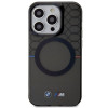 Capa rígida BMW BMHMP14LHGPK Pattern MagSafe para Apple iPhone 14 Pro, cinza