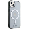 Capa rígida BMW BMHMP14SHCRS Silver Ring MagSafe para Apple iPhone 14, transparente