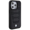 Capa rígida BMW BMHCP15X22RPSK com padrão Leather Seats para Apple iPhone 15 Pro Max, preta