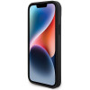 Capa rígida BMW BMHCP15M22NBCK Leather Carbon para Apple iPhone 15 Plus / 14 Plus, preta