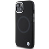 Capa BMW BMHMP15SSILBK2 Signature Liquid Silicone MagSafe para Apple iPhone 15, preta