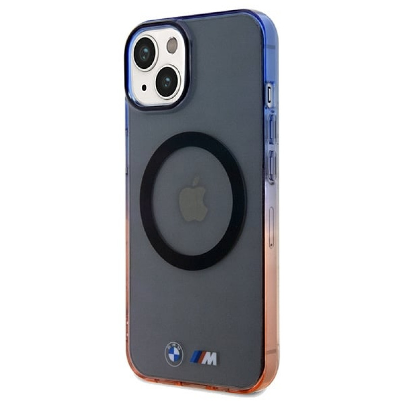 Capa rígida MagSafe Gradient Bumper BMW BMHMP15MHTGE para Apple iPhone 15 Plus / 14 Plus, cinza