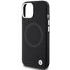 Capa BMW BMHMP15MSILBK2 Signature Liquid Silicone MagSafe para Apple iPhone 15 Plus / 14 Plus, preta