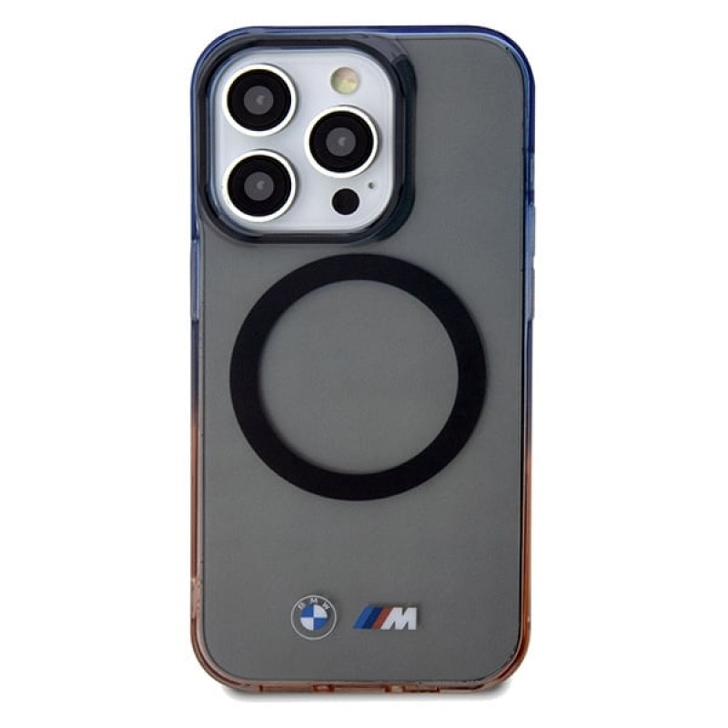 Capa rígida MagSafe Gradient Bumper BMW BMHMP15XHTGE para Apple iPhone 15 Pro Max, cinzento