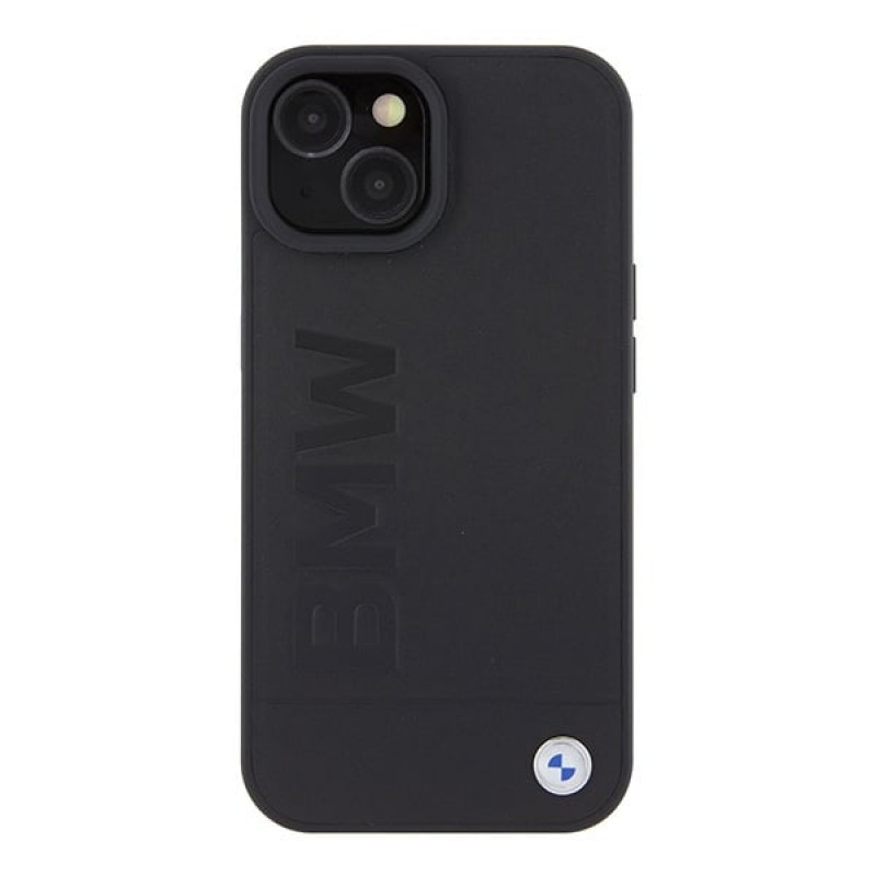 Capa rígida MagSafe com impressão do logótipo Signature BMW BMHMP15SSLLBK para Apple iPhone 15, preta