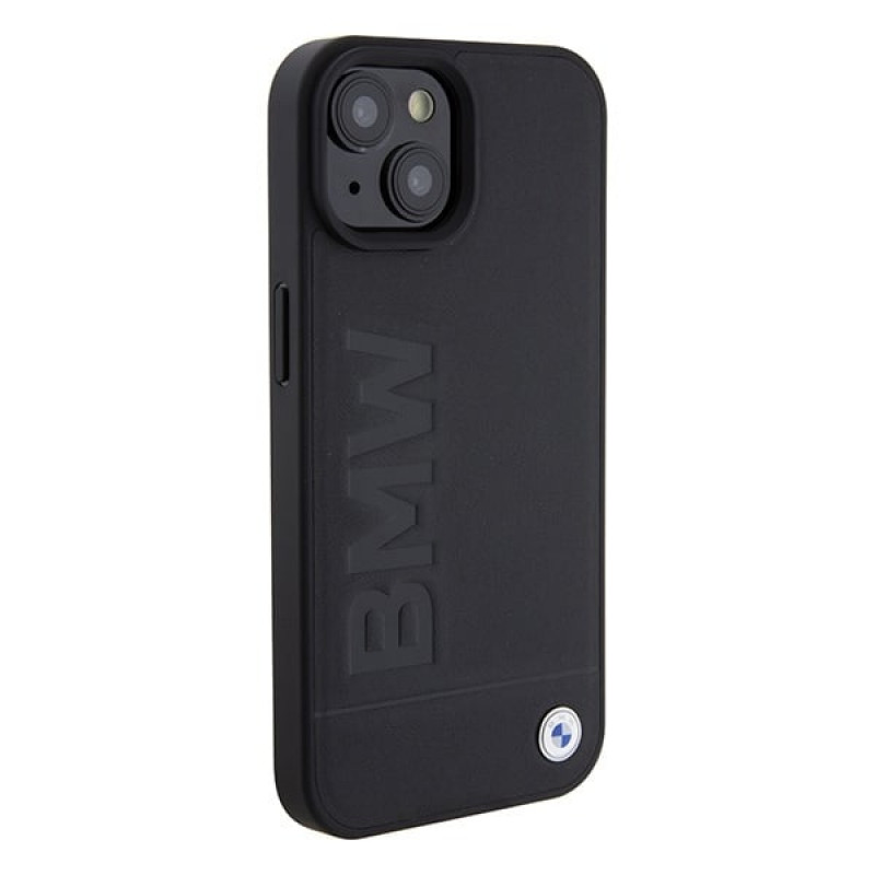 Capa rígida MagSafe com impressão do logótipo Signature BMW BMHMP15SSLLBK para Apple iPhone 15, preta