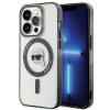 Karl Lagerfeld KLHMP15LHKHNOTK IML Capa rígida MagSafe Karl's Head para Apple iPhone 15 Pro, Transparente