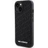 Karl Lagerfeld KLHCP15SPQKPMK Capa rígida Quilted K Pattern para Apple iPhone 15, preta