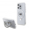 Capa rígida Karl Lagerfeld KLHMP15LHMRSKHH Ring Stand Karl Head MagSafe para Apple iPhone 15 Pro