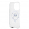 Capa rígida Karl Lagerfeld KLHMP15LHMRSKHH Ring Stand Karl Head MagSafe para Apple iPhone 15 Pro