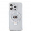 Capa rígida Karl Lagerfeld KLHMP15LHMRSKHH Ring Stand Karl Head MagSafe para Apple iPhone 15 Pro