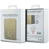 Guess GUPBM3AL4DMD Powerbank 3000 mAh, 5 W, MagSafe 4G Strassed Metal Logo, dourado