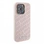 Karl Lagerfeld KLHCP15XPQKPMP Capa rígida Quilted K Pattern para Apple iPhone 15 Pro Max, rosa