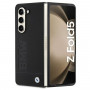 Capa rígida BMW BMHCZFD5SLLBK Signature Logo Imprint para Samsung Galaxy Z Fold5, preta