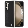 Capa rígida BMW BMHCZFD5SLLBK Signature Logo Imprint para Samsung Galaxy Z Fold5, preta