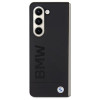 Capa rígida BMW BMHCZFD5SLLBK Signature Logo Imprint para Samsung Galaxy Z Fold5, preta