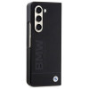 Capa rígida BMW BMHCZFD5SLLBK Signature Logo Imprint para Samsung Galaxy Z Fold5, preta