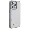 Capa rígida Guess GUHCP15XPSFDGSS Sequin Script Metal para Apple iPhone 15 Pro Max, prateada