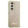 Capa rígida Guess GUHCZFD5HGGSHD Glitter Script para Samsung Galaxy Z Fold5, dourada